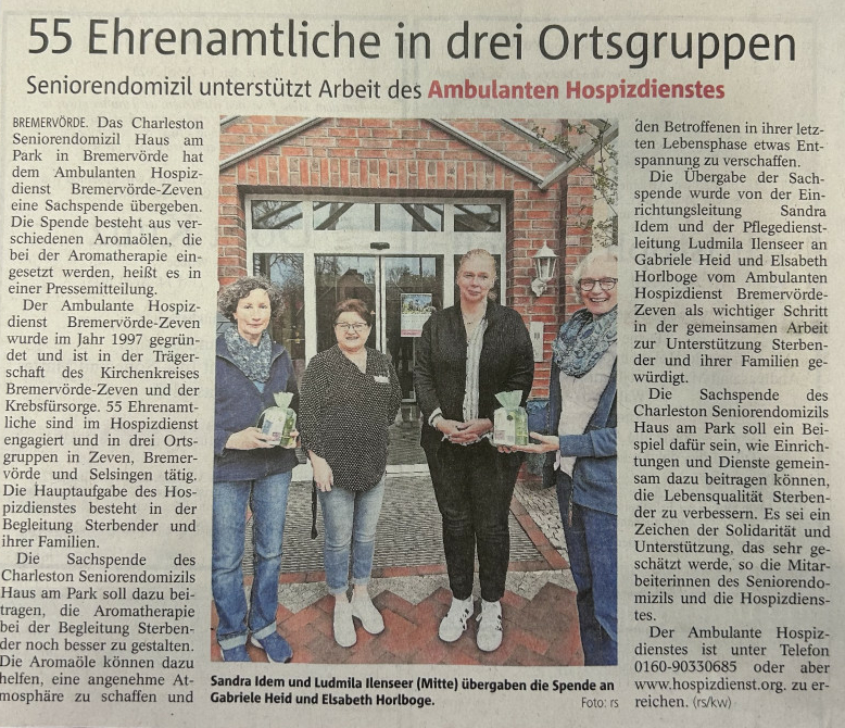 111 Spende Hospiz